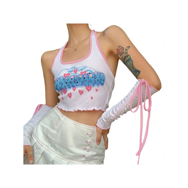 Girls Ladies Neon Lycra Vest Top Hot Pants 90's Beach Clothes Festival Casual